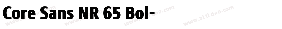 Core Sans NR 65 Bol字体转换